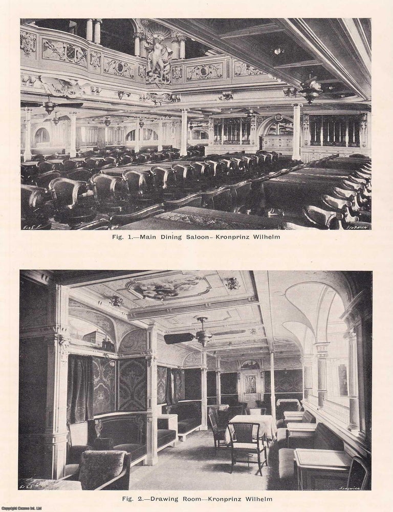 Item #363476 Electric Installations in Passenger Steamers. 10 pages, 2 plates, figures in text....