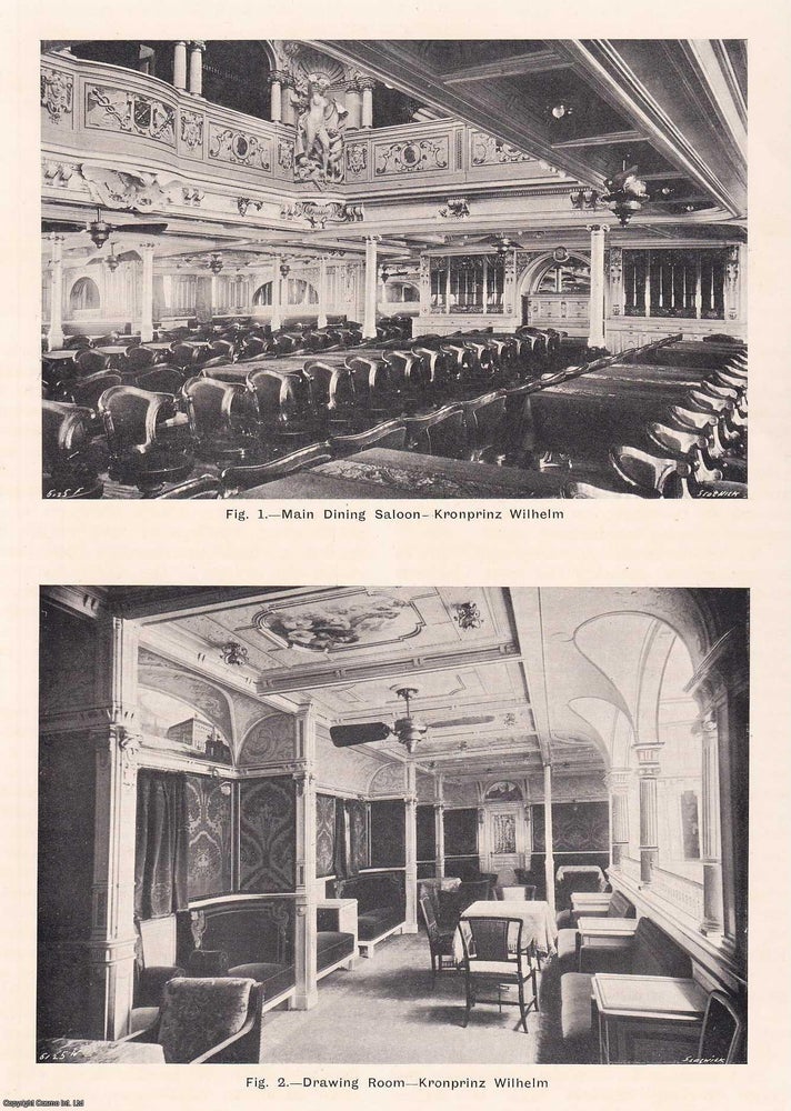 Item #363476 Electric Installations in Passenger Steamers. 10 pages, 2 plates, figures in text....