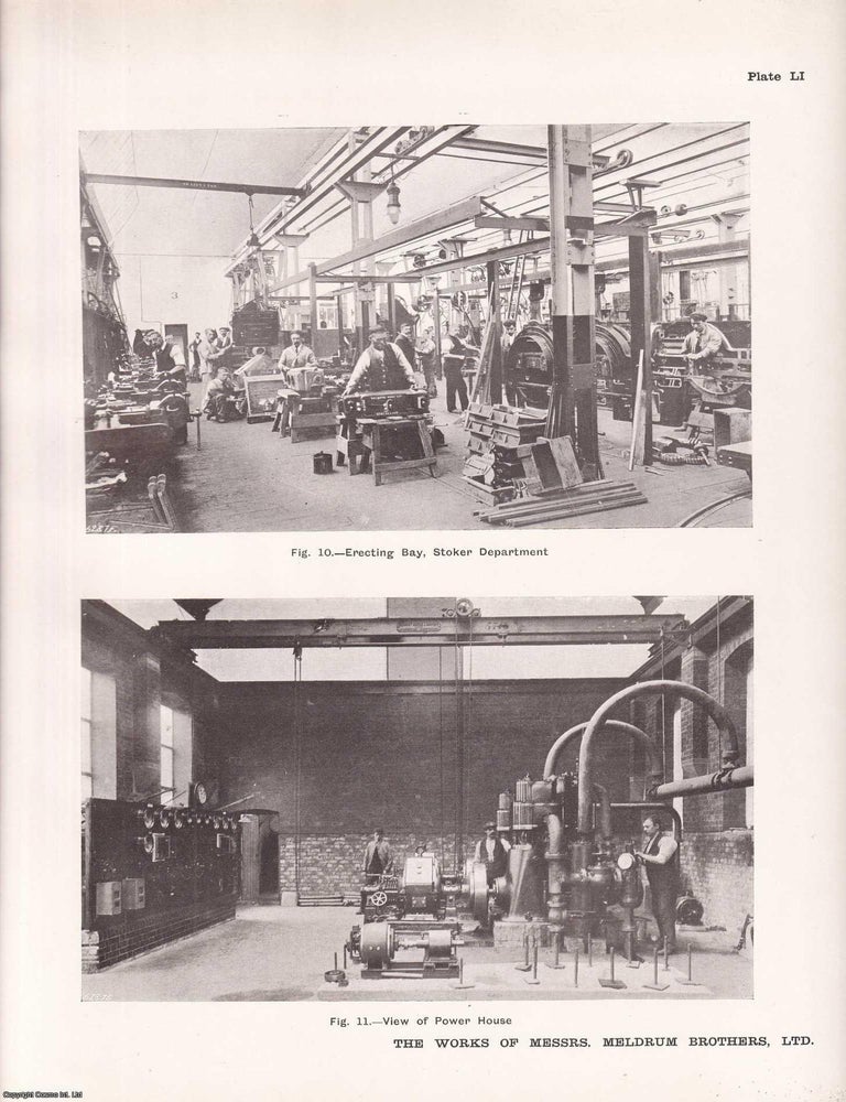 Item #363506 The Works of Messrs. Meldrum Brothers Ltd. An original article from Engineering,...