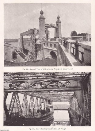 Item #363516 The Dortmund-Ems Canal and Henrichenburg Canal Lift. An original article from...