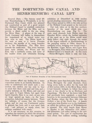The Dortmund-Ems Canal and Henrichenburg Canal Lift. An original article from Engineering, 1904.