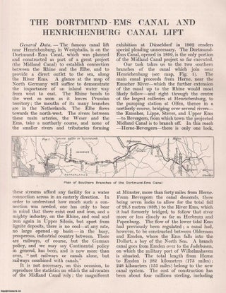 The Dortmund-Ems Canal and Henrichenburg Canal Lift. An original article from Engineering, 1904.
