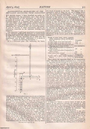 Item #363601 [Part 1] Experimental Researches on the Repulsion Resulting from Radiation, by W....