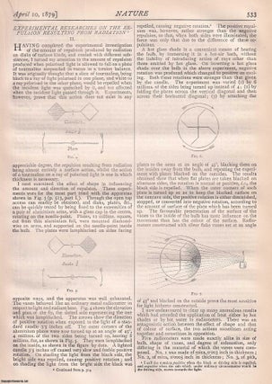 Item #363602 [Part 2] Experimental Researches on the Repulsion Resulting from Radiation, by W....