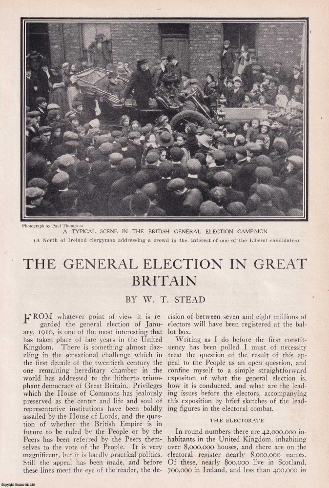 Item #363824 Britain Votes Again: The General Election of January 1910. Written by W.T. Stead,...