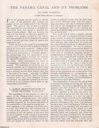 Item #363853 The Panama Canal and its Problems. An original article from the American Review of...