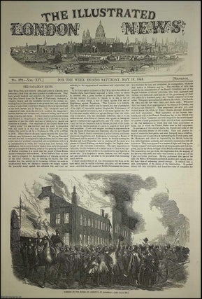 Item #363962 The Ultra-Tory Canadian Riots. An original print from the Illustrated London News,...