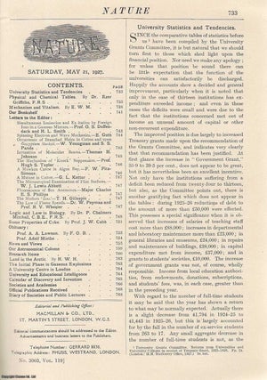 Item #364067 Nature, Volume 119, Number 3003. Nature, A Weekly Journal of Science. Saturday, May...