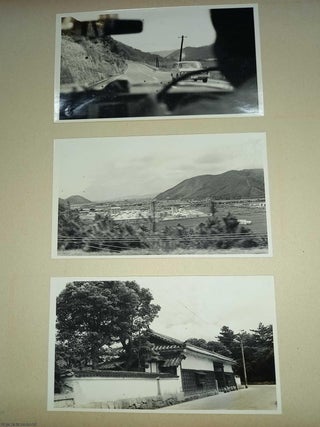 Japan, Kanagawa Prefecture to Gunma Prefecture, mid 1960s : 75 Original Black & White Real Photographs, all contained in an album, a number of them with hand written notes in Japanese. It appears to be a road trip from Kanagawa Prefecture to Gunma Prefecture, in the northern Kanto, though it may include other areas. See scans for details.