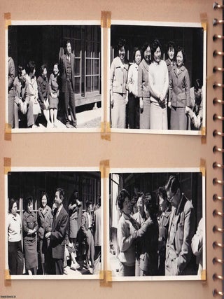 Japan, Shionoe onsen area, near Takamatsu City, and Mt. Yashima, 1960-61 : 64 Original Black & White Real Photographs, all contained in an album. A couple of the pages have hand written notes in Japanese at the top. This appears to have been an unnamed company outing to the Shionoe onsen area, near Takamatsu City, and Mt. Yashima.