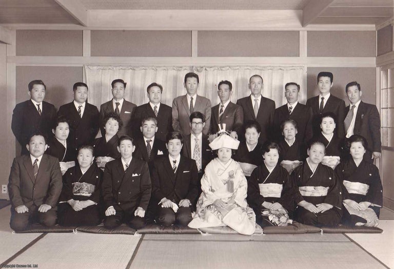 Item #364111 Japanese Wedding Party Real Photographs. A collection of 7 large group photographs,...