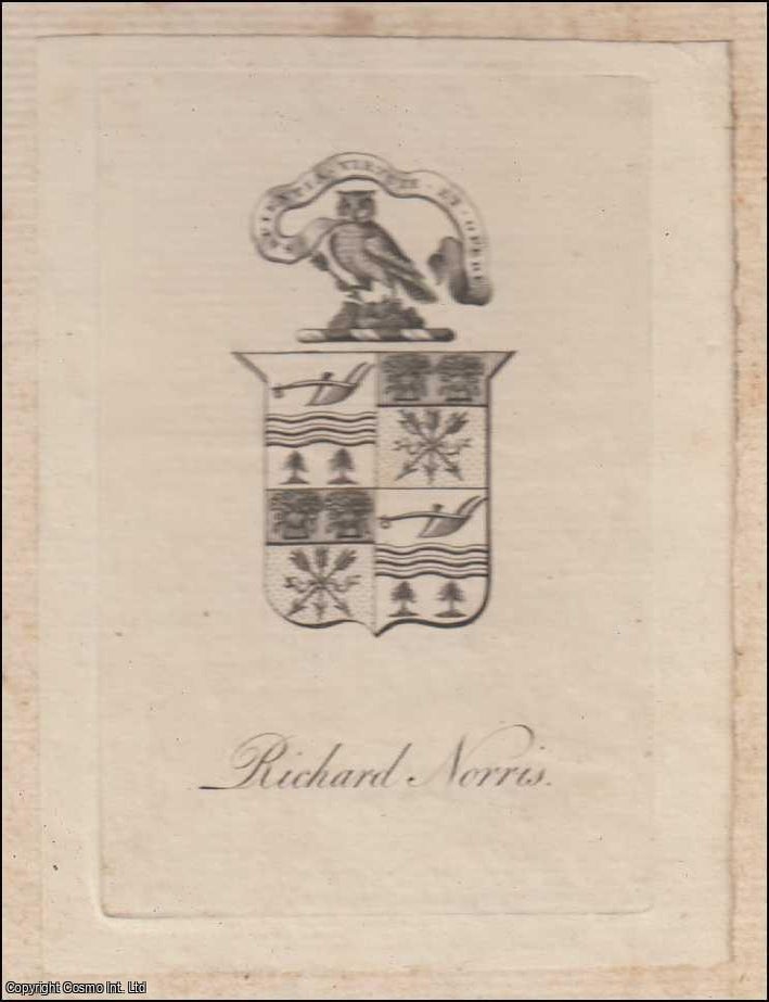 Item #364161 Decorative Bookplate. Richard Norris. Sapientia Virtute et Opere. Undated, but from the design likely early 19th century. Bookplate.