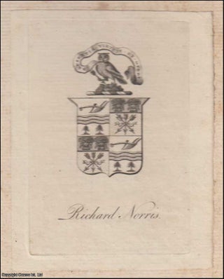 Item #364161 Decorative Bookplate. Richard Norris. Sapientia Virtute et Opere. Undated, but from...