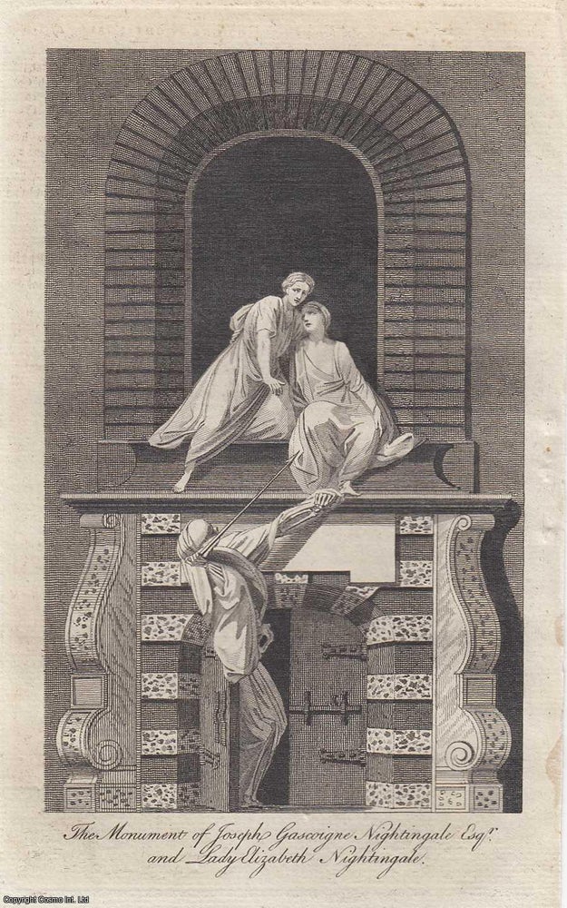 Item #364220 Mr and Mrs Nightingale in Westminster Abbey. Joseph Gascoigne Nightingale, Esq; and...