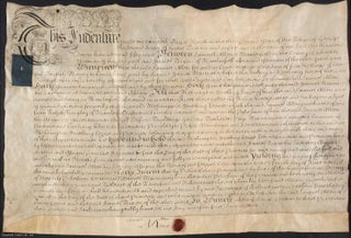 Item #364239 A manuscript lease indenture between Samuel Allen of Macclesfield, Cheshire and...