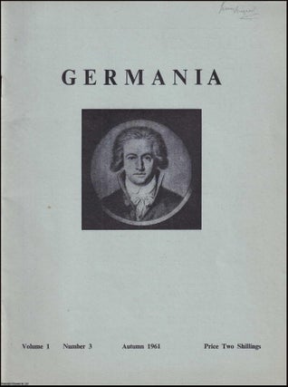 Item #364306 Germania. Volume 1, Number 3. Autumn 1961. See picture for details of the contents....