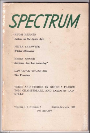Item #364313 Spectrum Volume 3, Number 2, Spring-Summer 1959; Contributors include Lawrence...