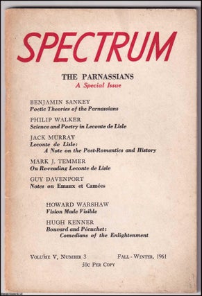Item #364314 Spectrum Volume 5, Number 3, Fall-Winter 1961; Contributors include Guy Davenport,...