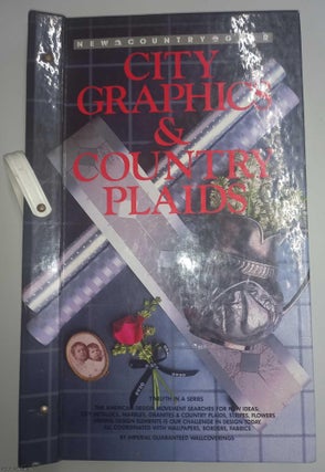 Wallpapers, Borders, & Fabrics. The American Design Movement : City Metallics, Marbles, Granites & Country Plaids, Stripes, and Flowers. A book of samples by Imperial Guaranteed Wallcoverings, c. 1986.