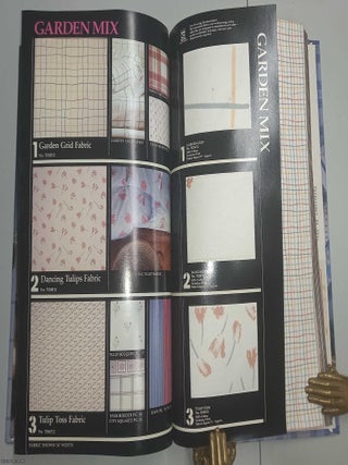 Wallpapers, Borders, & Fabrics. The American Design Movement : City Metallics, Marbles, Granites & Country Plaids, Stripes, and Flowers. A book of samples by Imperial Guaranteed Wallcoverings, c. 1986.