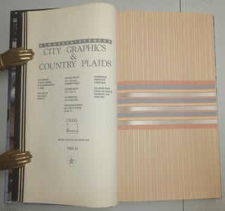 Wallpapers, Borders, & Fabrics. The American Design Movement : City Metallics, Marbles, Granites & Country Plaids, Stripes, and Flowers. A book of samples by Imperial Guaranteed Wallcoverings, c. 1986.