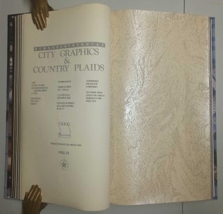 Wallpapers, Borders, & Fabrics. The American Design Movement : City Metallics, Marbles, Granites & Country Plaids, Stripes, and Flowers. A book of samples by Imperial Guaranteed Wallcoverings, c. 1986.