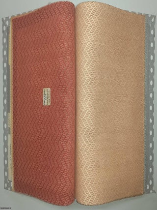 Bayer Fibre Textile. Fabric Samples. A book of original fabrics, each page with a large piece of printed or woven fabric design. Published by Bayer Fibre Undated, c.1986.