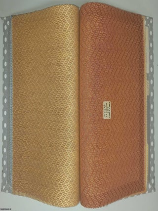 Bayer Fibre Textile. Fabric Samples. A book of original fabrics, each page with a large piece of printed or woven fabric design. Published by Bayer Fibre Undated, c.1986.