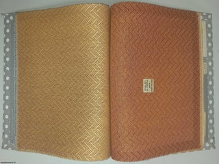 Bayer Fibre Textile. Fabric Samples. A book of original fabrics, each page with a large piece of printed or woven fabric design. Published by Bayer Fibre Undated, c.1986.
