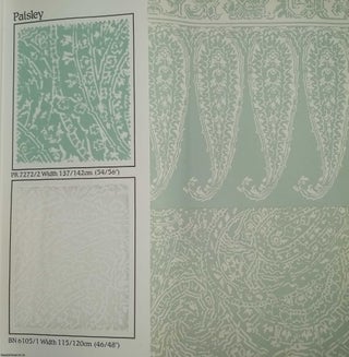 Sanderson. Co-related Wallpapers and fabrics. Serpentine. A giant album of wallpapers, friezes, borders, fabrics and voiles.