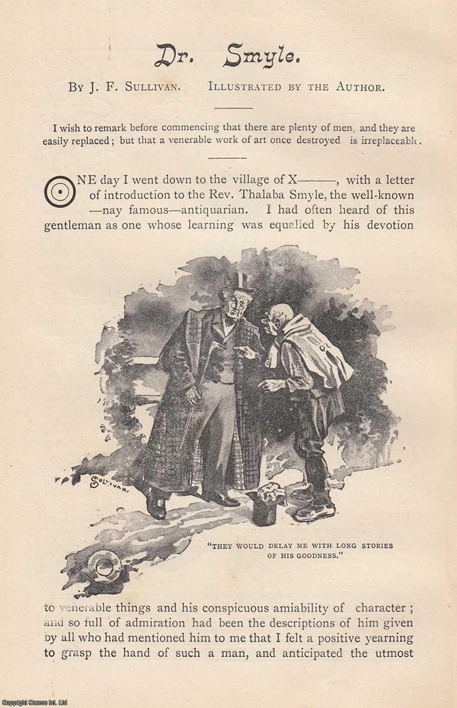 Item #364455 Dr. Smyle. 12 pages & 8 illustrations. An article printed in 1892, written by J....