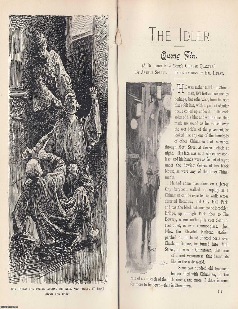 Item #364482 Quong Tin. A Bit From New York's Chinese Quarter. 14 pages & 10...