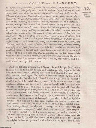 Reports of cases argued and determined in the High Court of Chancery, Volume 2, covering the 26th to 29th years of George III, printed in 1789 by Strahan and Woodfall.
