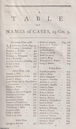 Reports of cases argued and determined in the High Court of Chancery, Volume 2, covering the 26th to 29th years of George III, printed in 1789 by Strahan and Woodfall.