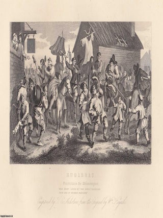 William Hogarth : Hudibras. A group of Twelve steel engravings, image area 12 x 17 cms approx. These are original 153 year old prints separated from The Complete Works of William Hogarth, London, printed 1870.