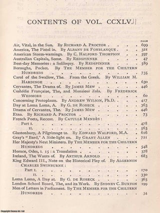 The Gentleman's Magazine. Volume CCXLVII (v.247), July-December 1879. See pictures for contents.