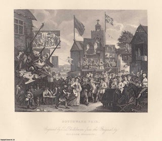 Item #364639 William Hogarth : Southwark Fair, the borough fair. Steel engraving, image area 12.5...