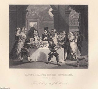 William Hogarth : Cartoons at Hampton Court; Sancho Starved by His Physician; Garrick as Richard 3rd; Christ & His Disciples; The Beggars Opera Burlesqued. A collection of 5 Steel engravings, image area varies. This is a group of original 156 year old prints separated from The Complete Works of William Hogarth, London, printed 1870.