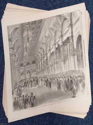 Queen Victoria and Prince Albert's State Visit to France 1855. A rare, original print from The Illustrated London News, carefully removed and preserved : an important artifact of journalism's golden age!