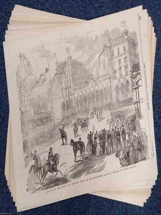 Queen Victoria and Prince Albert's State Visit to France 1855. A rare, original print from The Illustrated London News, carefully removed and preserved : an important artifact of journalism's golden age!