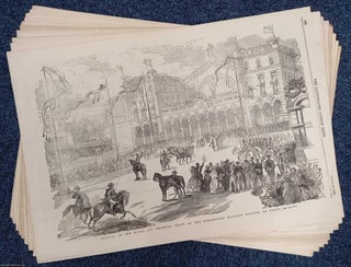 Queen Victoria and Prince Albert's State Visit to France 1855. A rare, original print from The Illustrated London News, carefully removed and preserved : an important artifact of journalism's golden age!