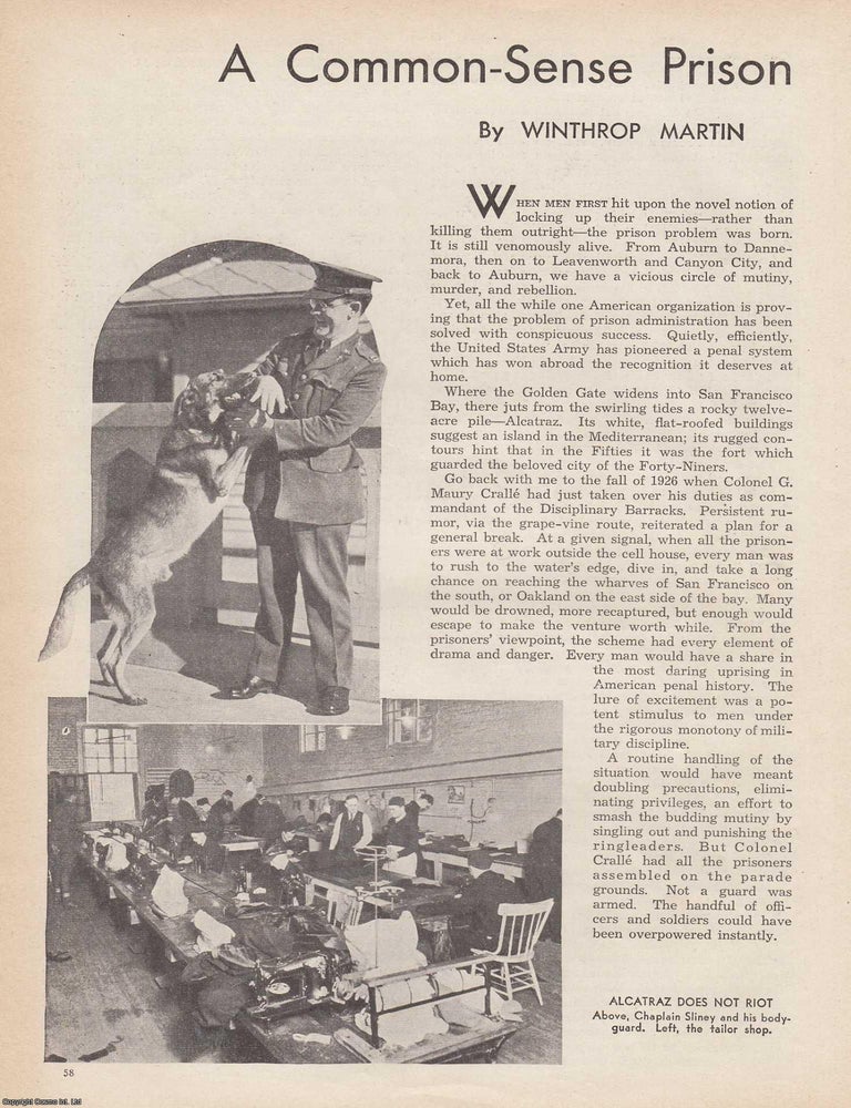 Item #364832 Alcatraz Reconsidered: A Common‑Sense Model for Modern Imprisonment. Written by...