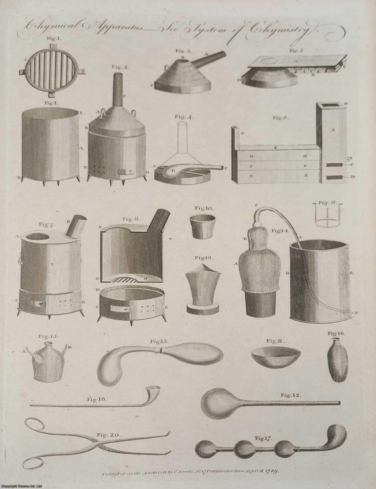 Item #364842 A 1788 system of chemistry by Edward Barry, M.D., with 2 plates, from the New Royal...