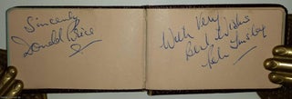 Item #364983 Miniature book of Original Autographs. 53 mm tall. Undated, c. mid 1950s. MINATURE