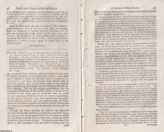 1793, Reviews of publications regarding Political Ideas and Reform. A. REFORM.