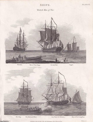 1818. Ships. 9 original plates; Capt. Bolton's machine for drawing. SHIPS, SHIPPING.
