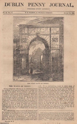 1833, The Walls of Derry. Featured in a full weekly. Dublin Penny Journal.