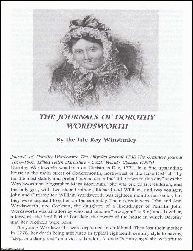 Item #365878 The Journals of Dorothy Wordsworth. An original article from The British Diarist...