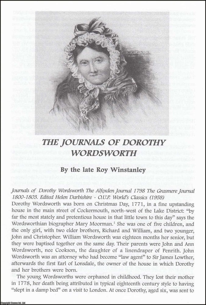 Item #365878 The Journals of Dorothy Wordsworth. An original article from The British Diarist...