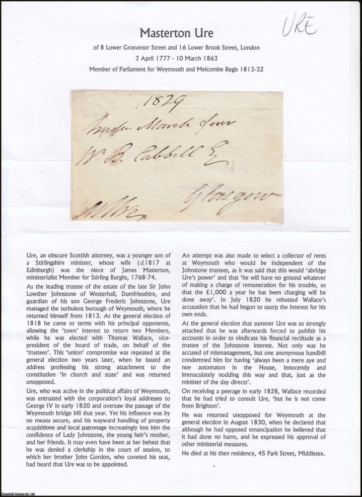 Item #365956 Masterton Ure of 8 Lower Grosvenor Street and 16 Lower Brook Street, London, 3 April...